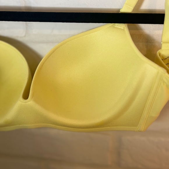 NWT Soma Enbliss Push-up Padded Underwire Demi Bra 32 C Lemonade Back Hook #0089 - Picture 5 of 7
